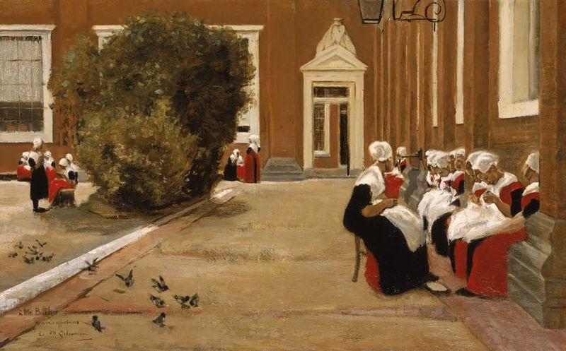 Max Liebermann Max Liebermann Waisenhaus Amsterdam oil painting picture